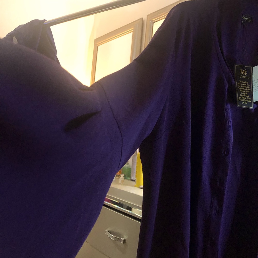 Purple Blouse with Tie